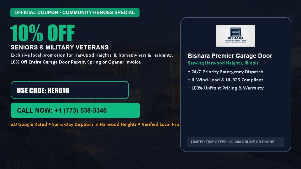 Bishara Premier Garage Door 10% OFF Seniors & Military Veterans